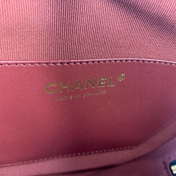 ❌❌  Authentic CHANEL 22S Heart Bag large CC black Lambskin Leather Crossbody - Picture 10 of 16